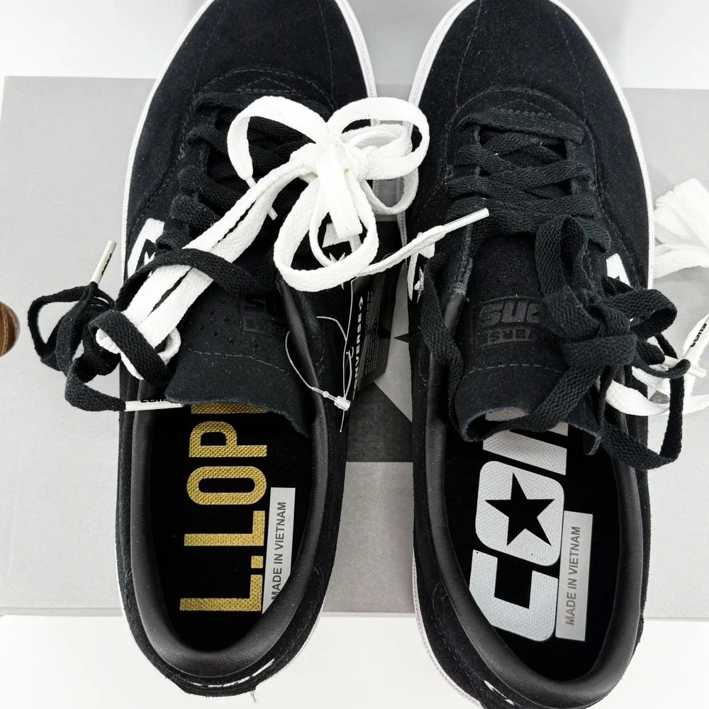 Converse Louie Lopez Pro OX Black White Suede Skate Shoes Men's 8 / Women's 9.5 - Picture 5 of 14